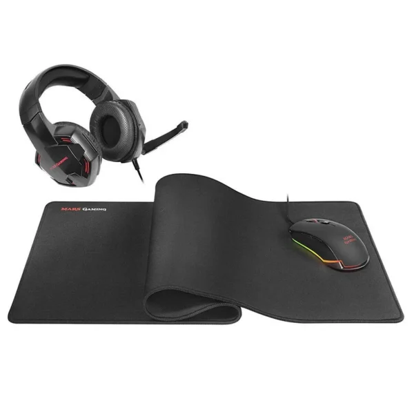 Combo Mars Gaming Tapete + RatoÓptico + Auriculares com microfone
