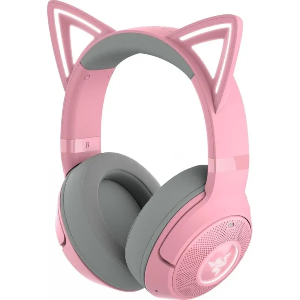 Auscultadores Gaming Sem Fios Razer Kraken Kitty BT V2 Quartz Edition RGB Rosas