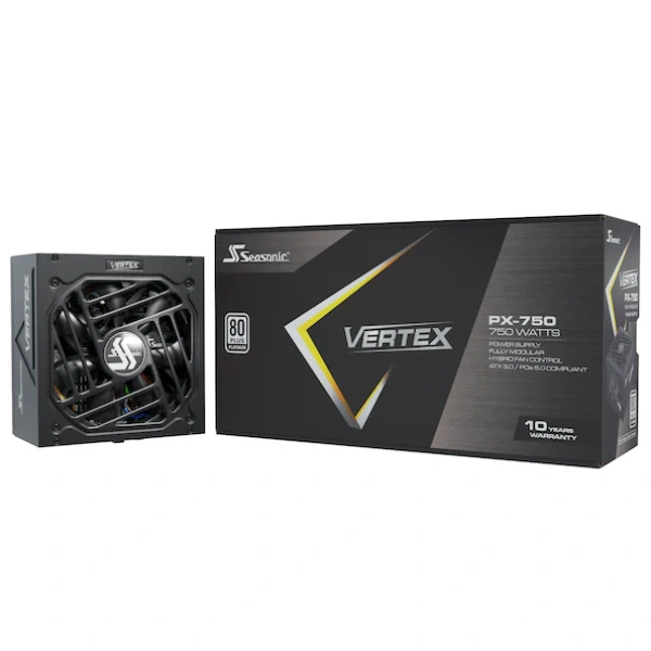 Fonte de alimentação Modular Seasonic VERTEX PX 750W 80+ Platinum