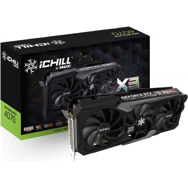 Placa Gráfica Inno3D IChill X3 NVIDIA GeForce RTX 4070 12GB GDDR6