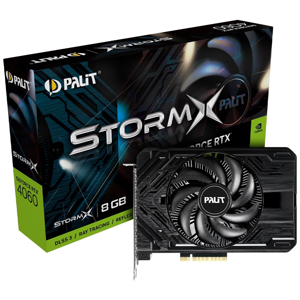Placa Gráfica Palit GeForce RTX 4060 StormX 8GB GDDR6 DLSS3 - Image 1