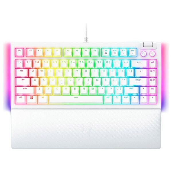 Teclado Mecânico Razer BlackWidow V4 75% RGB Tactile Switch Branco