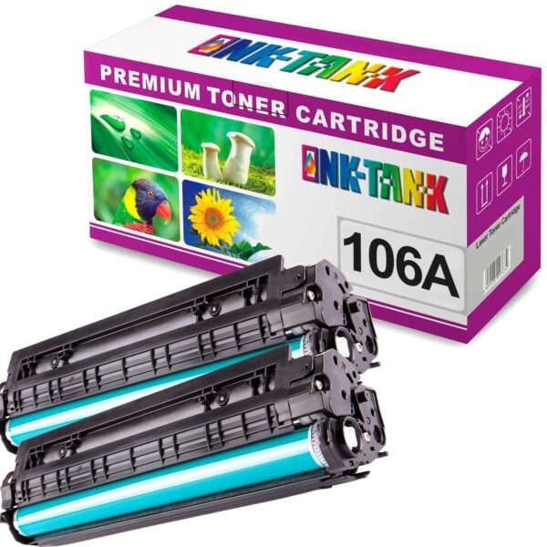 Pack 2 Toners HP 106A Compatíveis W1106A Preto