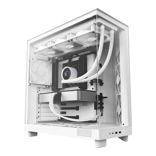Caixa NZXT H6 Flow Branca ATX Vidro Temperado