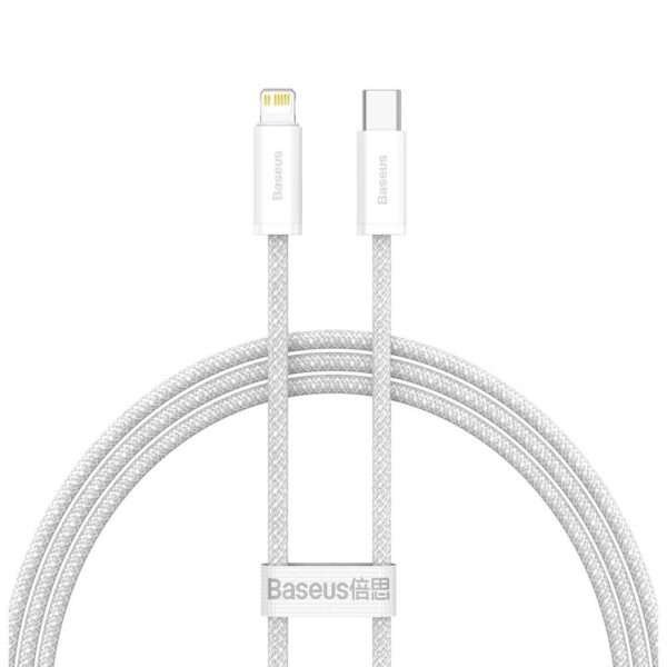 Cabo Baseus Dynamic USB-C p/ Lightning 20W 1m Branco