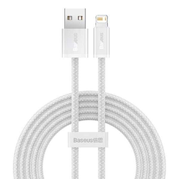 Cabo Baseus Dynamic USB-A p/ Lightning 2m Branco
