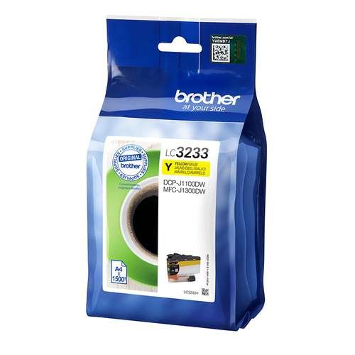 Tinteiro Brother LC3233Y 1 unidade Original Amarelo