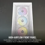 Caixa ATX Corsair 3000D RGB AIRFLOW Vidro Temperado USB 3.2 Branca - Image 3
