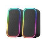 Colunas Gaming RGB Mars Gaming MS-OM 20W Bluetooth 5.3 com Controlador de Volume Pretos - Image 4