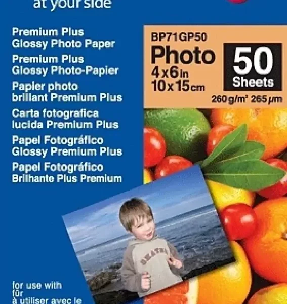 PAPEL BROTHER  "GLOSSY" 10X15. 50 FOLHAS