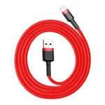 Cabo Baseus Cafule USB-A para Lightning 3m Vermelho