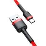 Cabo Baseus Cafule USB-A p/ USB-C 3m Vermelho - Image 2