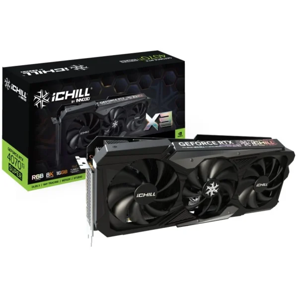 Placa Gráfica Inno3D GeForce RTX 4070 Ti SUPER ICHILL X3 16GB GDDR6X DLSS3