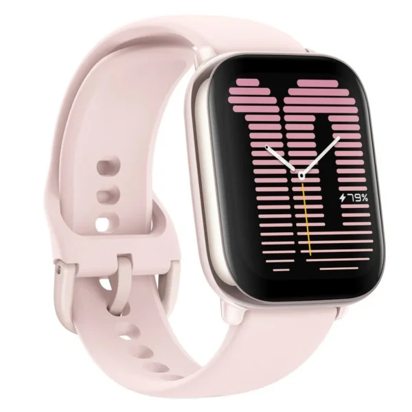 Smartwach Amazfit Active AMOLED com Bracelete de Silicone Petal Pink