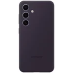 Capa de silicone roxa Samsung para Galaxy S24