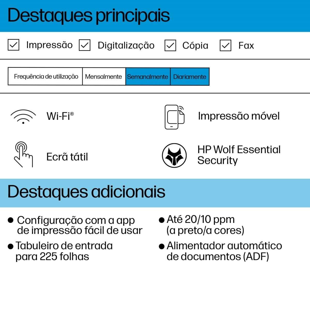 Impressora Multifunções HP OfficeJet Pro 8122e a Cores WiFi Duplex - Image 7