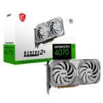 Placa Gráfica MSI GeForce RTX 4070 Ventus 2X White 12G OC GDDR6X DLSS3