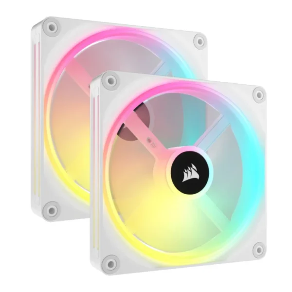 Ventoinhas Corsair ICUE Link QX140 RGB PWM 140mm Brancas