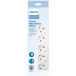 Tomada Philips com 5 entradas SPN1152WA/10 Power Strip 1,5 m branco - Image 2