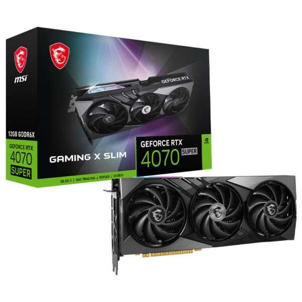 Placa Gráfica MSI GeForce RTX 4070 SUPER Gaming X Slim 12GB GDDR6X DLSS3