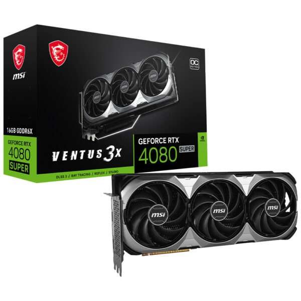 Placa Gráfica MSI GeForce RTX 4080 Super Ventus 3X OC 16GB GDDR6X DLSS3