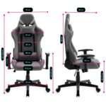 Cadeira em Tecido PowerGaming Qonos Rosa - Image 3