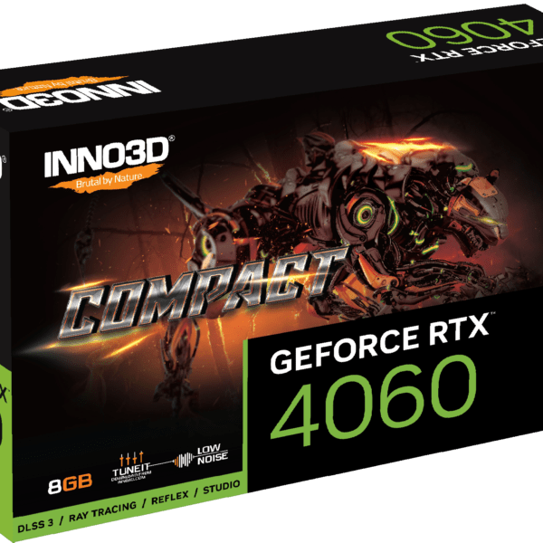 Placa Gráfica INNO3D GeForce RTX 4060 Compact NVIDIA 8GB GDDR6