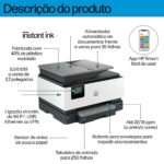 Impressora Jato de Tinta HP OfficeJet Pro 9122e Multifunções (Impressão, Cópia, Digitalização, Fax), Duplex Auto, Wireless - Image 8