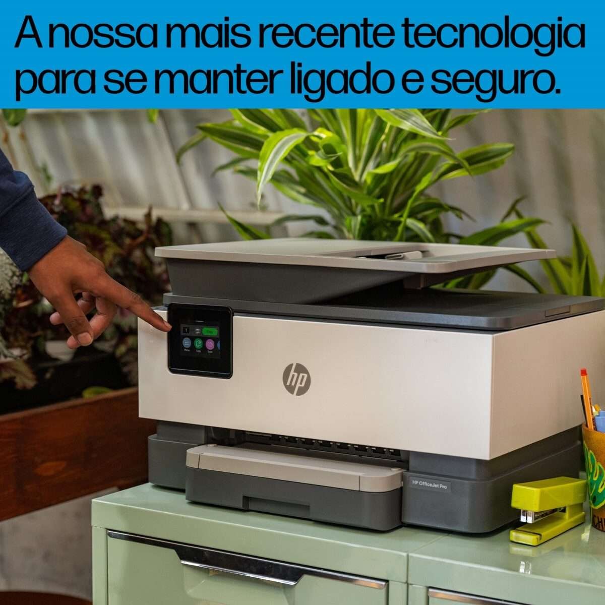 Impressora Jato de Tinta HP OfficeJet Pro 9122e Multifunções (Impressão, Cópia, Digitalização, Fax), Duplex Auto, Wireless - Image 3
