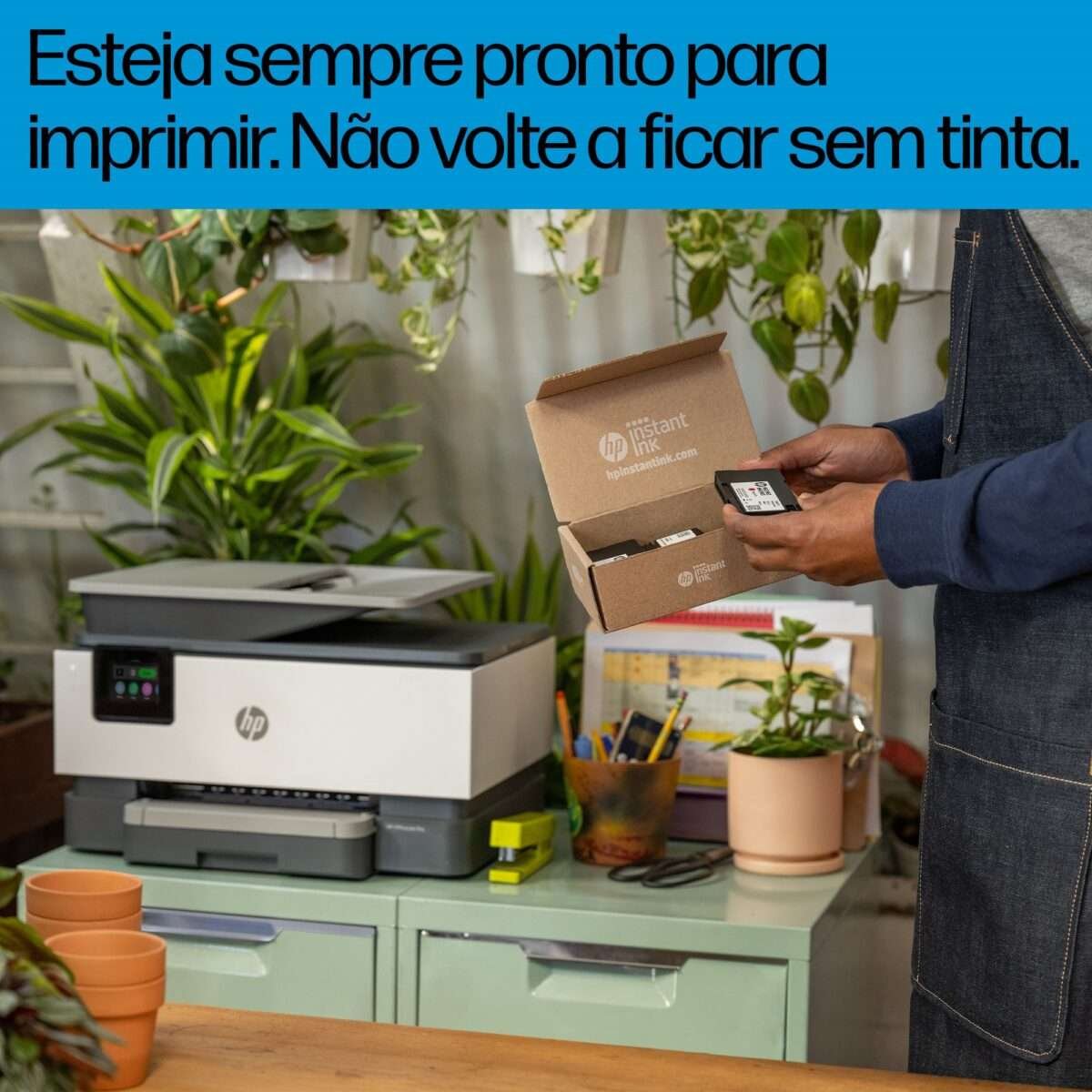 Impressora Jato de Tinta HP OfficeJet Pro 9122e Multifunções (Impressão, Cópia, Digitalização, Fax), Duplex Auto, Wireless - Image 5