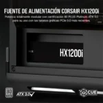 Fonte de Alimentação Corsair HXi Series HX1200i 1200W 80 Plus Platinum Modular - Image 6