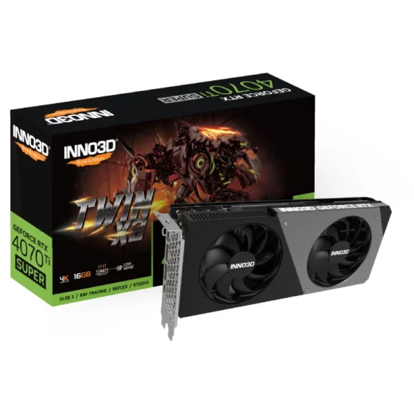 Placa Gráfica INNO3D GeForce RTX 4070 Ti SUPER TWIN X2 OC 16GB GDDR6X