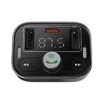 Carregador de Isqueiro Baseus S-09 Pro Series Car Dual USB-A 18W + Transmissor FM/Bluetooth Preto - Image 4