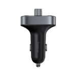 Carregador de Isqueiro Baseus S-09 Pro Series Car Dual USB-A 18W + Transmissor FM/Bluetooth Preto - Image 2