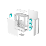 Caixa DeepCool CC560 V2 ATX Vidro Temperado Branca - Image 2