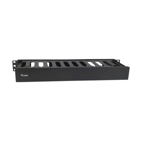 Painel de Gerenciamento de Cabos EQUIP para Montagem em Rack 19" Preto