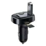 Carregador de Isqueiro Baseus S-09A 3.4A Dual USB-A + Transmissor FM/Bluetooth/MicroSD Preto - Image 6