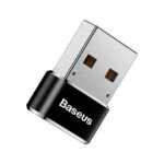 Adaptador Baseus Mini USB-C para USB-A Preto - Image 3
