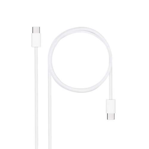 Cabo USB Nanocable 2m USB 2.0 USB C 10.01.6002-CO Branco