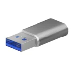 Mini Adaptador Aisens A108-0677  USB 3.2 Gen2 para USB 2.0 3A Cinzento