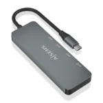 HUB Aisens USB 3.2 Gen2 10G USB-C para USB-C/M + 2xUSB-C/F + 2xUSB-A/F 15cm Cinzento - Image 3