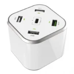 Carregador Aisens ASCH-5PQC-W Hub de Carga USB-C/4xUSB 48W Branco
