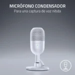 Mini Microfone de Condensador para Streaming Razer Seiren V3 Branco - Image 3