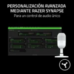 Mini Microfone de Condensador para Streaming Razer Seiren V3 Branco - Image 2