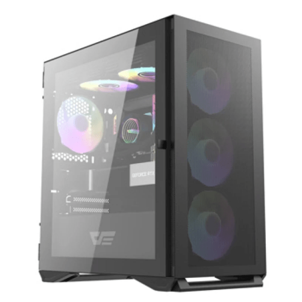 Caixa Micro-ATX Darkflash DLM200 Mesh Vidro Temperado Preta