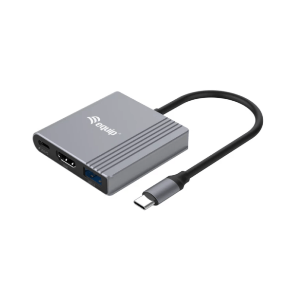 Docking Station EQUIP USB-S 3em1 HDMI/UASB-A + USB-C (DP) 4K/60HZ-100W