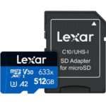 Cartão de Memória Lexar 512GB LSDMI512BB633A microSDXC