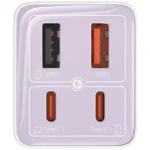 Carregador Baseus Gan6 Pro Fast Charger 2C+2U 65W EU Roxo - Image 3
