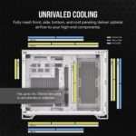 Caixa Micro-ATX Corsair 2500D AirFlow Dual Chamber RGB Vidro Temperado Branca - Image 3