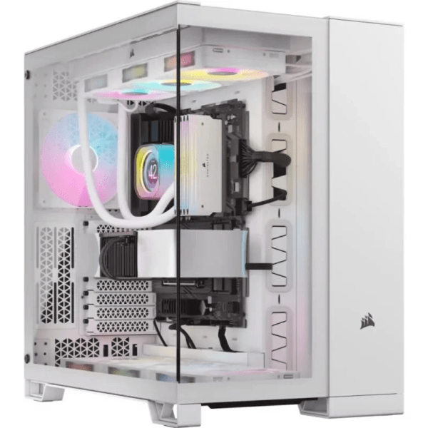 Caixa ATX Corsair iCue LINK 6500X Branca Vidro Temperado